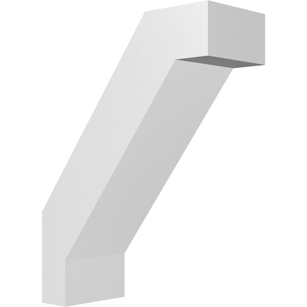 Ekena Millwork 5-in. W x 12-in. D x 16-in. H Burlington Architectural Grade PVC Knee Brace BRCP05X12X16BUR - main